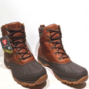 NWT LL Bean Storm chaser boots brown leather 11.5